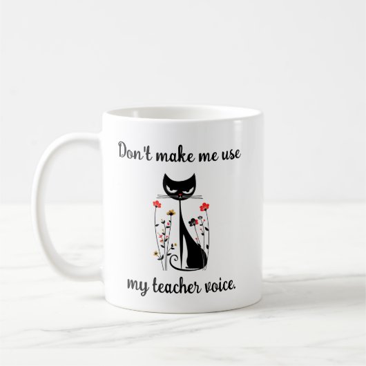 Mug Ne pas me faire utiliser mon chat vocal enseignant (Gauche)