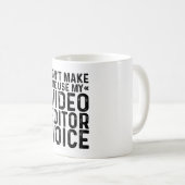 Mug Ne pas me forcer à utiliser ma voix de l'Éditeur v (Devant droit)