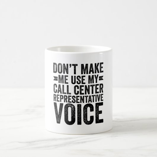 Mug Ne pas m'obliger à utiliser la voix Rep de mon cen (Centre)