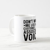 Mug Ne pas m'obliger à utiliser ma voix associée au se (Devant gauche)