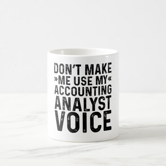 Mug Ne pas m'obliger à utiliser ma voix d'analyste com (Centre)