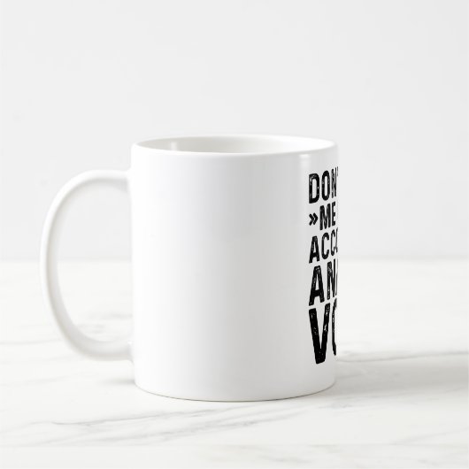 Mug Ne pas m'obliger à utiliser ma voix d'analyste com (Gauche)