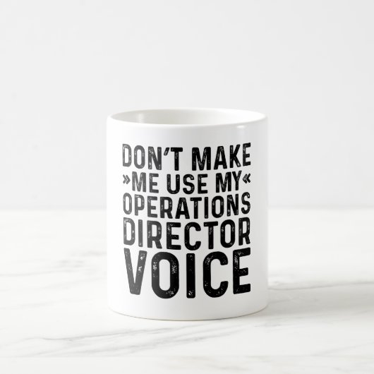 Mug Ne pas m'obliger à utiliser ma voix de directeur d (Centre)