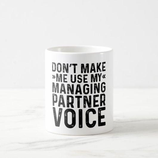 Mug Ne pas m'obliger à utiliser ma voix de partenaire (Centre)
