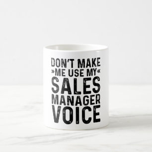 Mug Ne pas m'obliger à utiliser ma voix du directeur d