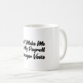 Mug Ne pas m'obliger à utiliser ma voix du Gestionnair (Devant droit)