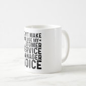 Mug Ne pas m'obliger à utiliser ma voix du Gestionnair (Devant droit)