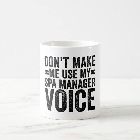 Mug Ne pas m'obliger à utiliser ma voix du Gestionnair (Centre)
