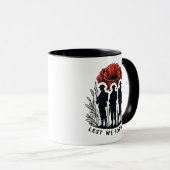 Mug Ne pas oublier le jour du Souvenir (Devant droit)