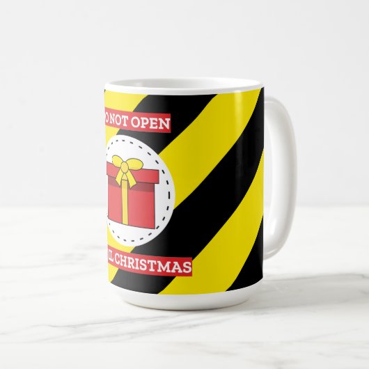 Mug Ne pas ouvrir avant Noël (Devant droit)
