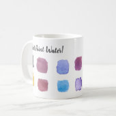 Mug Ne pas peindre Eau Aquarelle Nom de l'artiste Mono (Devant gauche)