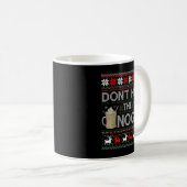 Mug Ne pas porter le noeud Eggnog Drôle laide de Noël  (Devant droit)
