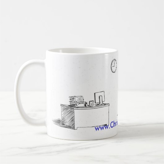 Mug Ne pas préparer pour le travail (Gauche)