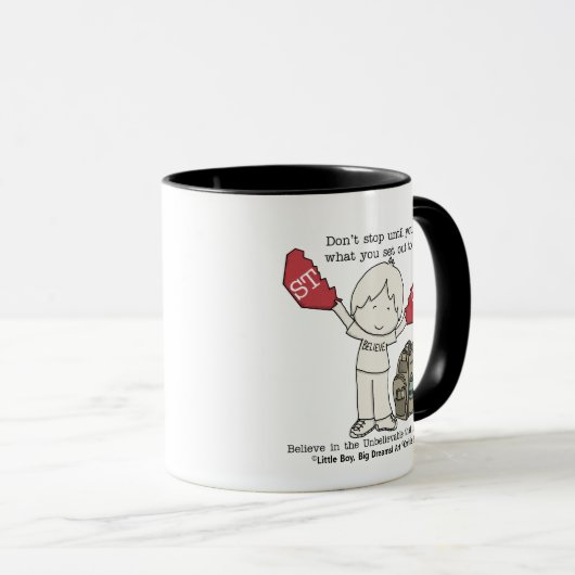 Mug Ne pas s'arrêter (Devant droit)