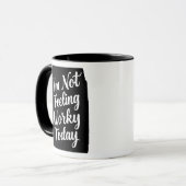 Mug Ne pas se sentir très efficace Aujourd'hui blague  (Devant gauche)