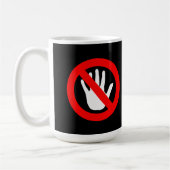 Mug Ne pas toucher le signe (Gauche)