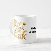 Mug Ne pensez pas, plongez simplement Embrasser la cr (Devant gauche)
