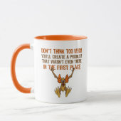 Mug Ne pensez pas trop (Gauche)