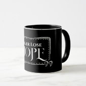 Mug Ne perdez jamais de la boue d'espoir (Devant droit)