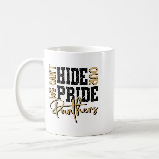 Mug Ne peut pas cacher notre panthère Pride Gold Panth (Gauche)