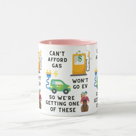 Mug Ne peut pas se payer l'essence ou EV si acheter un (Centre)