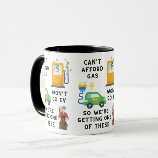 Mug Ne peut pas se payer l'essence ou EV si acheter un (Devant gauche)