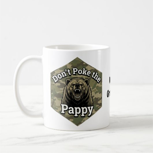 Mug Ne Piquez Pas Papy Ours Brun Drôle et Robustes (Gauche)