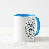 Mug Ne plongez pas dans des problèmes surfent juste (Devant droit)