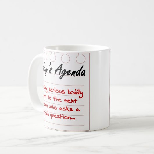 Mug Ne posez pas les questions stupides (Devant gauche)