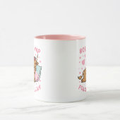 Mug Né pour aboyer, forcé de travailler Mème drôle de (Centre)