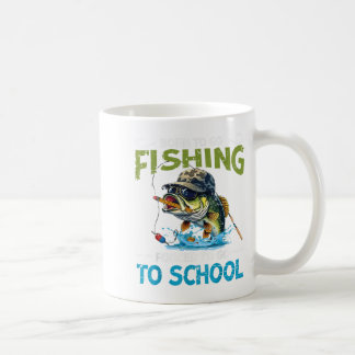 Mug Né Pour Aller Pêcher Obligé D'Aller À L'Enseignant