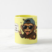 Mug Né pour causer des problèmes | Café sarcastique dr (Centre)