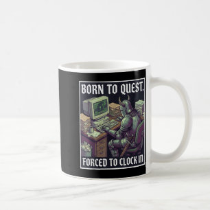 Mug Né pour chercher, forcé de pointer drôle de fantai