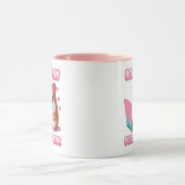 Mug Né pour déchirer, forcé à travailler Drôle Triste (Centre)