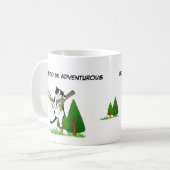 Mug Né Pour Être Aventureux Escalades Chat Arbres (Devant gauche)