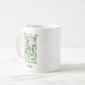 Mug Né pour être Capricorne (Devant gauche)