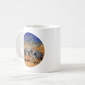 Mug "Né Pour Être Distinctif" Zebra Art (Devant gauche)