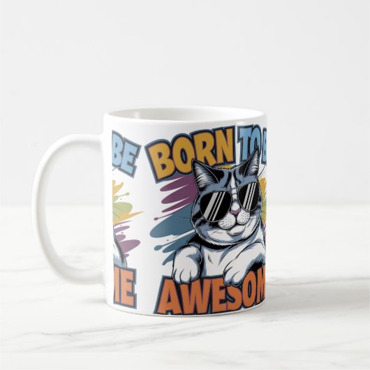 Mug Né pour être génial, c'est toi ! 🌟 💥 Continuer à (Gauche)