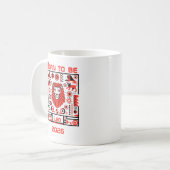 Mug Né pour être Lion (Devant gauche)