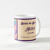 Mug Né pour être un Bélier (Devant droit)