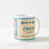 Mug Né pour être un cancer (Devant droit)