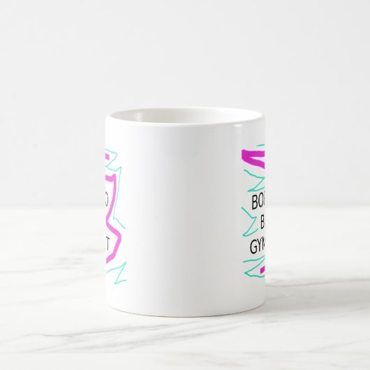 Mug Né pour être un Gymnaste (Centre)