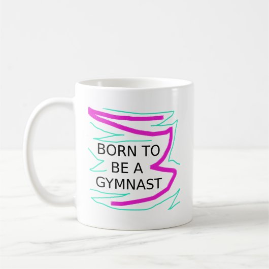 Mug Né pour être un Gymnaste (Gauche)