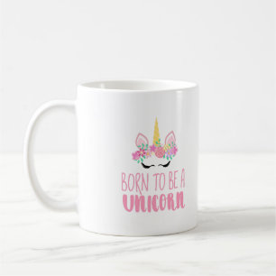 Mug Né pour être un Imaginaire magique Unicorne