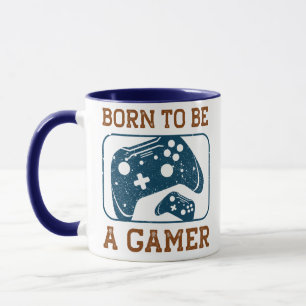 Mug Né pour être un joueur