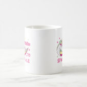 Mug Né pour être une licorne étincelle magique (Centre)