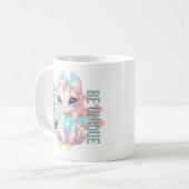 Mug Né pour être unique - Dessin de dragon - Sensibili (Devant gauche)