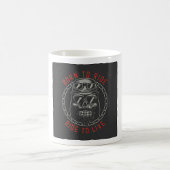 Mug Né pour faire du vélo de crâne Ride pour vivre