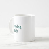 Mug Né pour faire la sieste avec Papi, Cadeau d'annive (Devant gauche)