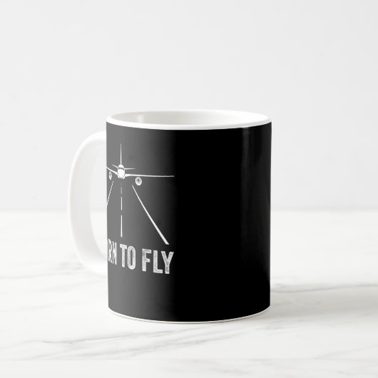 Mug Né Pour Fly Aviation (Devant gauche)
